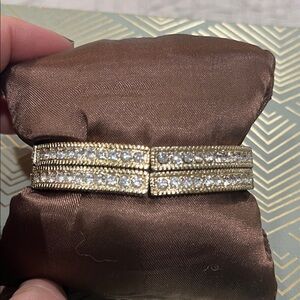 Gold and Silver Rhinestone Bracelet